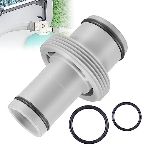Funmo Raccord Tuyau Piscine 38mm à 32mm,Connecteur de Tuyau de Piscine,Adaptateur,Raccord Pompe,Joint De Pompe(1.5 in to 1.25 in straight connector)