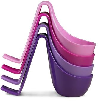 Authentics Eierkocher-Set Eiko 03 4-tlg., Eierbecher, Polycarbonat, Rose, Pink, Lila, Violett, 1028003