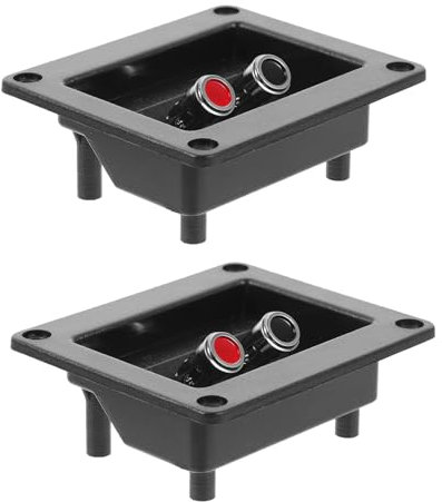 Gatuida 2pezzi Connettori Morsettiera Altoparlanti Terminali Per Casse Acustiche Con Design Facile Da Usare Per Sistemi Audio Domestici e Professionali