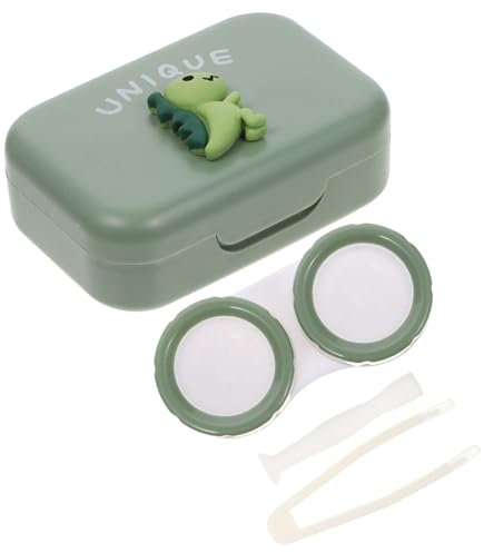 Mobestech Portable Lens Storage Box Compact Lens Case Holder Decorative Design Safe for Travel