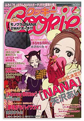 RAAMKA Leinwand Bedrucken Senza Cornice Nana Osaki Cute Anime Poster Poster estetici Bambini Home Decor Soggiorno Poster 30x50cm
