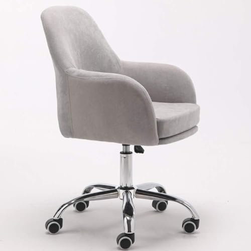 TUOYIBO Schreibtischstühle, Drehstuhl/Schreibtischstuhl für Zuhause, höhenverstellbarer Computerstuhl, ergonomischer Arbeitsstuhl, Heim-/Büromöbel, Blau/Grau