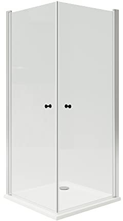 FOTINGEN/OPPEJEN Duschabtrennung mit 2 Türen/Wanne, 90x90x205cm