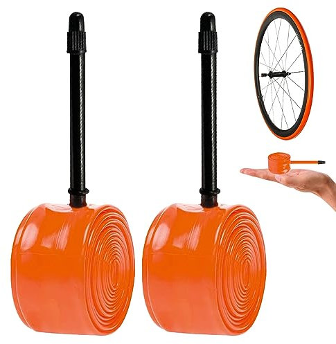 Cámara de aire 700c para bicicleta de carretera 700x18-32c 2 piezas Cámara de aire de bicicleta de carretera Material de TPU Cámara de aire de bicicleta ligera resistente a pinchazos para ciclismo de