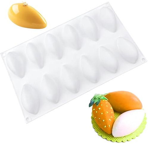 Moule à dessert 3D Quenelle en silicone, moule à bonbons en forme de feuilles multiples, moule de décoration de gâteau, moule de décoration de gâteau, moule de cuisson réutilisable, anti-adhésif,