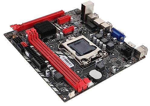 OSALADI Computer Motherboard Dual Desktop Motherboard Mainboard Solid Capacitor Design