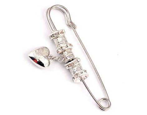 Schmuck Sicherheitsnadel Gross 1Pc Vintage Cape Schnalle Strickjacke Legierung Pin Dekoration Retro Schal Schnalle für Kleidung Hüte Schals (Silber) Strickjacke Sicherheitsnadeln