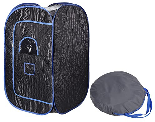 ZephyVita Caja de sauna portátil plegable para sala de vapor, mejora la circulación sanguínea, tienda de campaña para uso doméstico