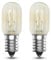 EASYIVY E14 Fridge Light Bulb Dimmable, 230V Pygmy Bulb Small Edison Screw SES Sewing Machine Bulbs, T20 Refrigerator Bulb E14 Salt Lamp Bulb, Warm White 2700K, 2-Pack