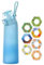 Scented Water Bottle, 650ml, with 7 Flavour Pods, BPA-Free, Leakproof Sports Bottle, Multiple Colours (Blue)