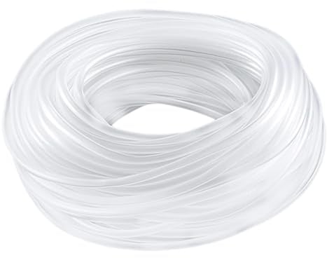YSDINK Premium Flexible PVC Aquarium Airline Tubing, 4 * 6mm Clear Air Pump Hose, Kink-Resistant Oxygen Line for Fish Tank and Pond Accessories - Ideal for Aquatic Setup and Maintenance (Clear, 10M)