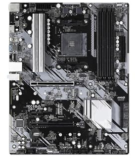 Carte mère B550, Compatible avec Les processeurs 5600G/5700X3D/5800X3D, mémoire DDR4 jusqu'à 4 533 MHz, 128 Go de Stockage, M.2, PCIe 4.0, Format ATX, Socket AM4