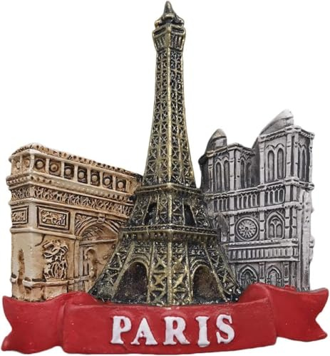 Paris France 3D Tower Refrigerator Magnet Tourist Souvenirs, Resin Magnetic Stickers Fridge Magnet Home and Kitchen Decoration Kitchen Accessories