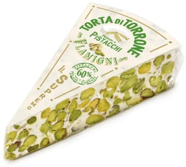 Torrone Flamigni Torta di Torrone Morbido ai Pistacchi 60% Fetta da 150 g