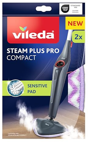 Vileda Steam Plus Pro Sensitive Pad, Perfect for Sensitive Floors, Triangular Shape Ideal for Corners