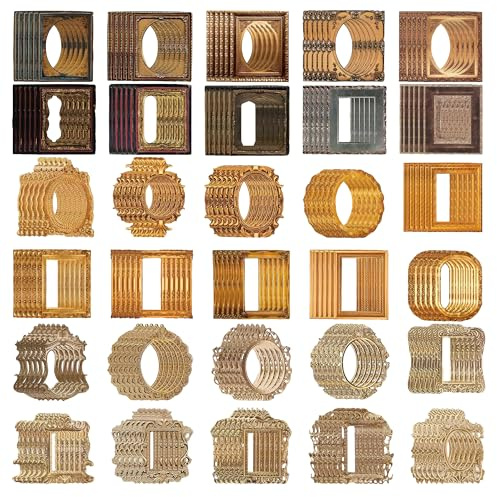 180 Stück Vintage Scrapbook Rahmen Sticker, Selbstklebende Aufkleber Für Journaling, Scrapbook Papier Set Mit 60 Designs Für Planer, Hochzeit Alben, Kreative Bastelprojekte
