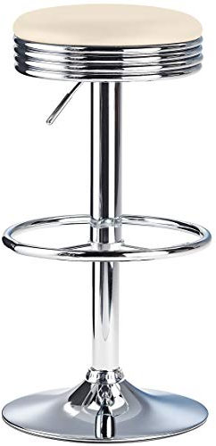 Bar Stools UK Amerikanische Diner Stil Barhocker Creme