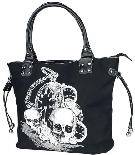 Banned Apparel Totenköpfe & Rosen Rockabilly Punk Damen Handtasche