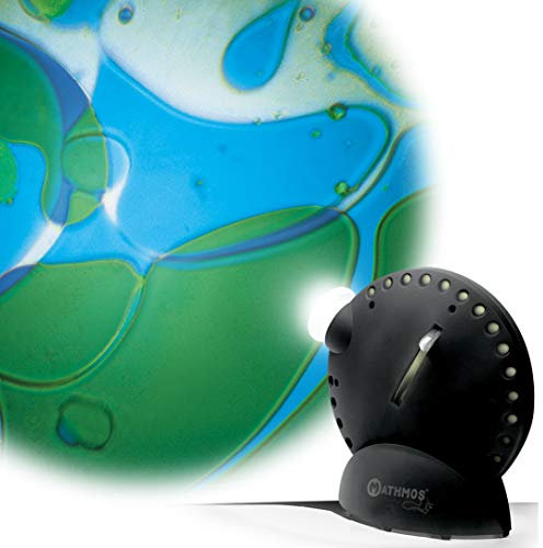 Mathmos Space Projektor in Schwarz mit Lavalampen Effekt Blau/Grün