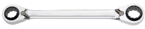 Kraftwerk 3404-1019 Clé à cliquet à dents fines 4 en 1 10 x 13 mm - 17 x 19 mm