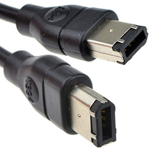kenable Firewire Cable 6 Pin to 6 Pin IEEE 1394a DV Camcorder Video Transfer Lead for PC Mac Digital Camera 2m Black