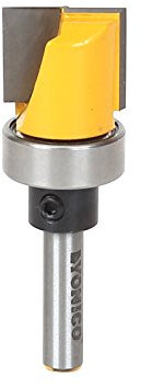 Yonico 14172q - Flush Trim Template Router Bit, Cutting Diameter: 3/4, Cutting Height: 5/8 - 1/4 Shank