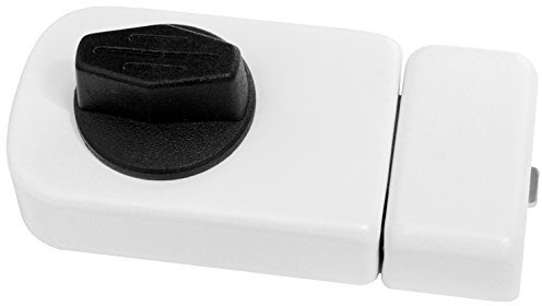 Serratura aggiuntiva per porta 50/60, cilindro esterno, serratura per porta, marrone (bianco 60 senza cilindro)
