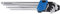 BGS Winkelschlüssel-Satz - extra lang + extra kurz - 1,5-10 mm 9-tlg.