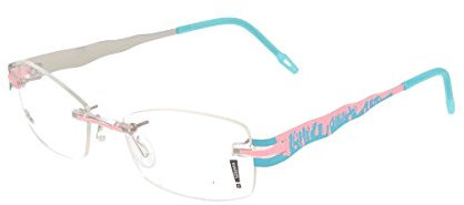 switch it Garnitur Combi 3224 Wechselbügel Montur aus Titanium in der Farbe rosa-hellblau, innen palladium-glanz