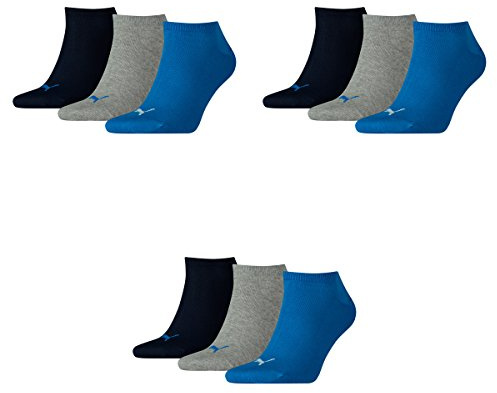 PUMA 3 Paar Sneaker Invisible Socken Gr. 35-49 Unisex für Damen Herren Füßlinge