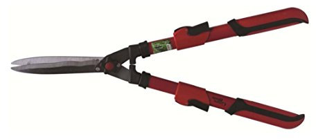 blackspur 85CM HEAVY DUTY TELESCOPIC HEDGE SHEARS RED GARDEN TOOL