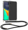 kwmobile Necklace Case kompatibel mit Apple iPhone XR Hülle - Silikon Cover mit Handykette - Band Handyhülle Schwarz Transparent