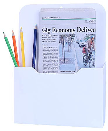 Antner Porte-documents mural aimanté format lettre Blanc 1 Pack
