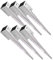 SunnyDeals Einschlaghülsen für Pfosten 7x7 cm | 6er Set Bodeneinschlaganker verzinkt | Einschlaghülsen ca. 71x71x750 mm | Bodenanker für Kantholzpfosten ohne Betonieren