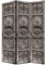 Fine Asianliving Paravent Raumteiler Spanische Wand L120xH180cm Beidseitig Trennwand Room Divider Raumtrenner Bedruckte Canvas Sichtschutz Leinwand Doppelseitig