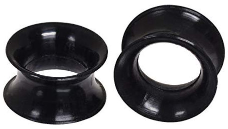 Flexi Flesh Tunnel 10,0 mm SOFT SILIKON in schwarz Ohrschmuck Plug (10.00)