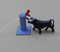 Pack Toro Embolado de Juguete – Bous al Carrer | Accesorios para Clics | Incluye Pilón, Bolas, Torito y Cuerda | Fiesta Taurina en Miniatura