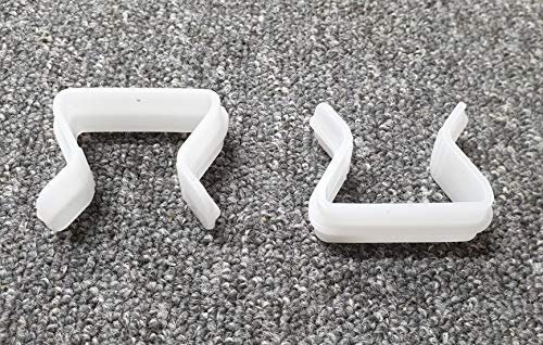 Just Accessories® - Clip a U in plastica per divani letto e basi ottomane da unire, clip a U in plastica, plastica, 4 x Plastic U Clips