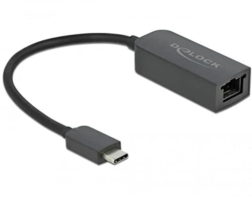 Delock Adapter USB Type-C Stecker zu 2,5 Gigabit LAN kompakt