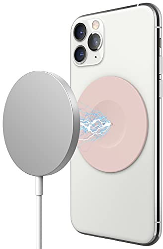 elago Magnetic Guide Sticker Compatible with Apple MagSafe Charger, Compatible with iPhone 11, Pro, Pro Max, SE 2020, Xs, Xr, Xs Max, X, 8, Plus, Compatible with iPhone 12 Series (Sand Pink)