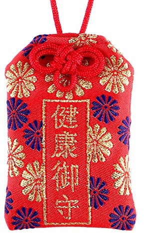 VICASKY Japanisches Omamori- Glücksbringer- Glücks- Amulett des Schreins für Gesundheit Segen Tasche hängenden Anhänger für Familie Freund Auto Dekoration