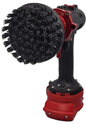 Kornely Premium Drill Brush Professional – Ultra-Stiff 10 cm Black | Scratch-Free Cleaning Brush for Concrete, Brick, Masonry, Barbecue Grills, Rust and Construction Work