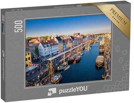 puzzleYOU: Puzzle 500 Teile „Historisches Zentrum von Nyhavn, Kopenhagen, Dänemark“ – aus der Puzzle-Kollektion Kopenhagen