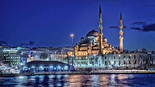 Haeran River Istanbul Türkei Neue Moschee Diy 5D Diamond Painting By Number Unique Kits Home Wall Decor Crystal Strass Wall Decor