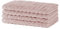Merana Oslo Handtuch Set | schnelltrocknend, weich & fusselfrei | Frottier Luxus Qualität | 100% Baumwolle Frottee | Oeko-TEX | 590 GSM | Gästetuch & Gesichtstuch | Rosa (4 x Gästetücher 30x50cm)