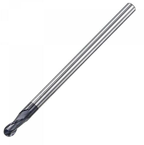 sourcing map, 2 Zähne, Klingenlänge 8 mm, Verbundwerkstoffe, Schwarz | VHM Schaftfräser 2 mm Geschwärzt (passiviert) -Beschichtung CNC Fräser Edelstahl und Legierungen