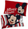 Jay Franco Disney Mickey Mouse Stripe 2 Pack Pillowcase - Double-Sided Kids Super Soft Bedding (Official Disney Product)
