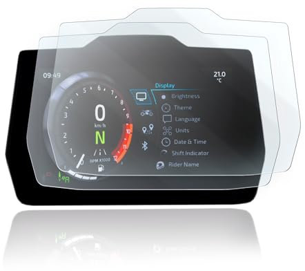 Moto Screenies Tachoschutzfolie Displayschutzfolie passend für Triumph Tiger 1200 2022 9H Nano Glas