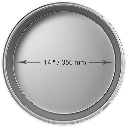 PME Aluminium-Runde Kuchenform 355 x 50mm, Silber