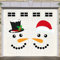 22 Stück Weihnachten Garage Tür Dekor Weihnachten Schneemann Magnet Dekor Reflektierende Garagentor Magnete Dekoration Schneemann Kühlschrank Magnete Weihnachten Garage Tür Magnete für Weihnachten